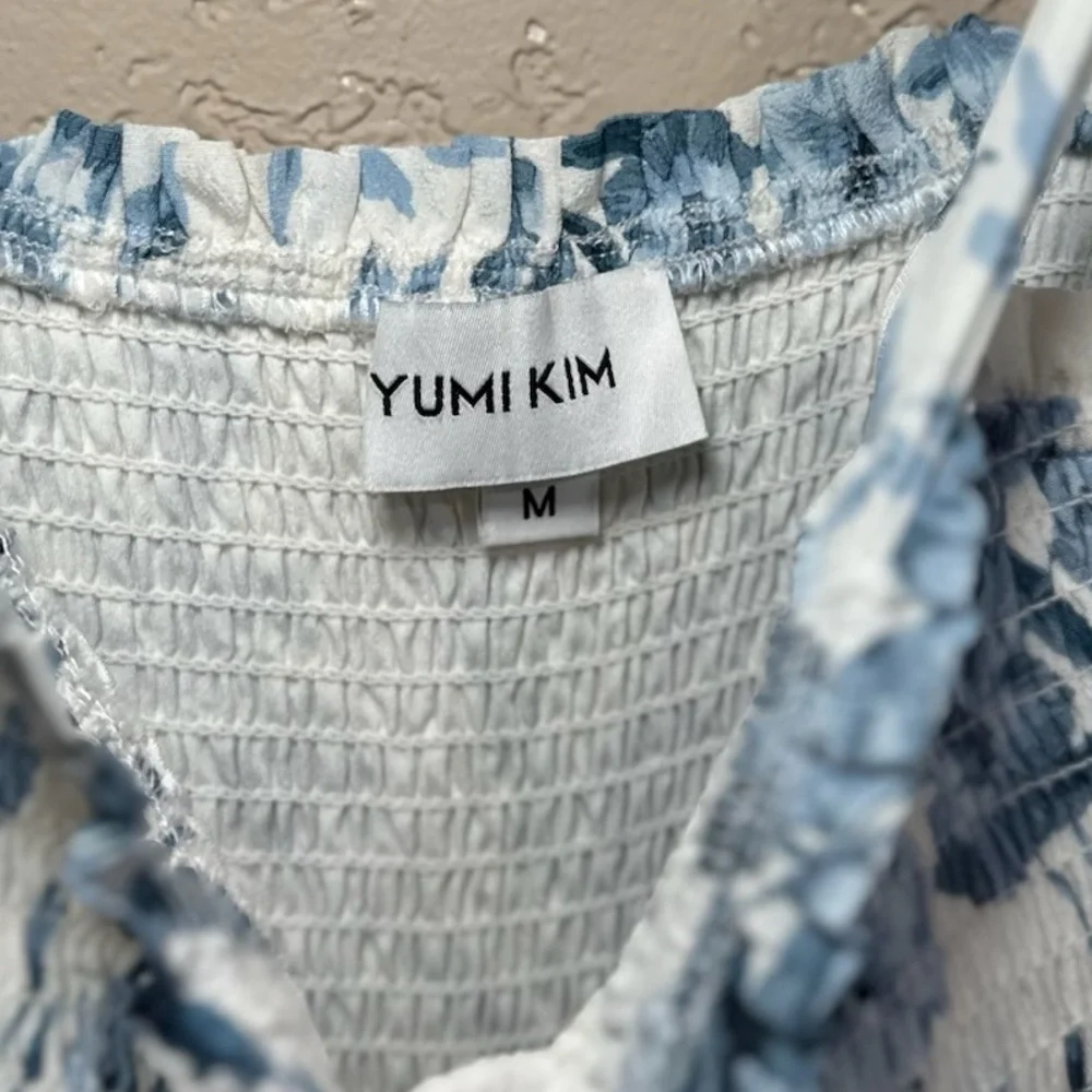 Yumi Kim | Trisha Dress In Lunar Garden Cyan Size: Medium - Picture 3 of 5